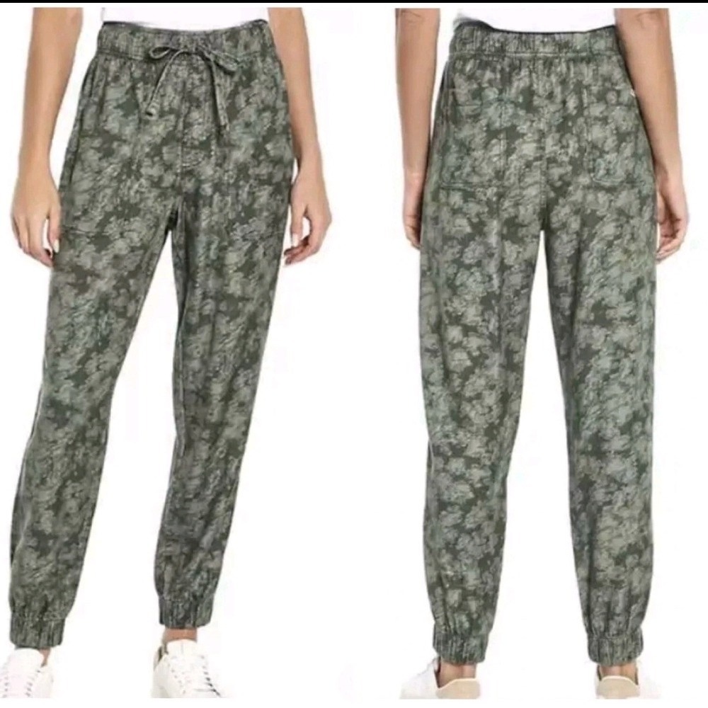 Orvis Classic Collection Green Camo Lyocell Jogger Pants Womens XL 1687045
